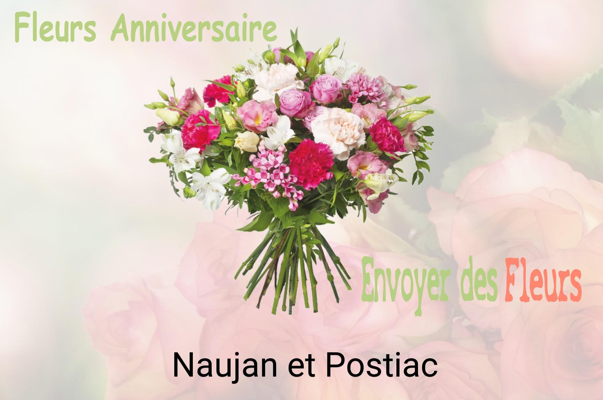 Bouquet de fleurs d’anniversaire livré à Naujan-et-Postiac